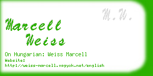 marcell weiss business card